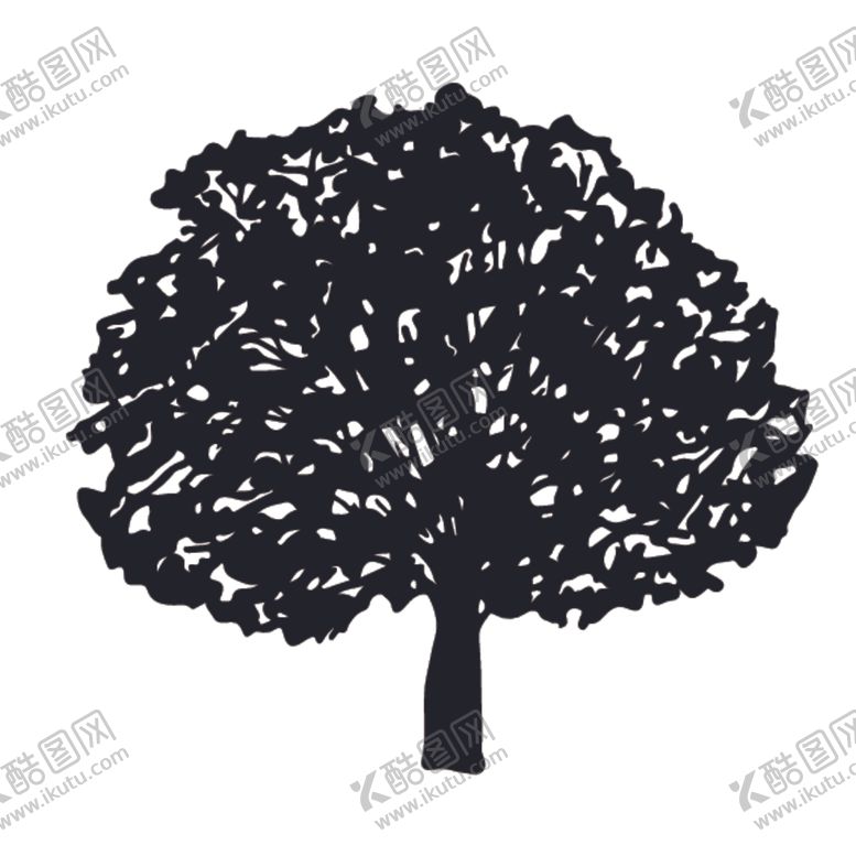 编号：56902909170021424334【酷图网】源文件下载-植物树木剪影