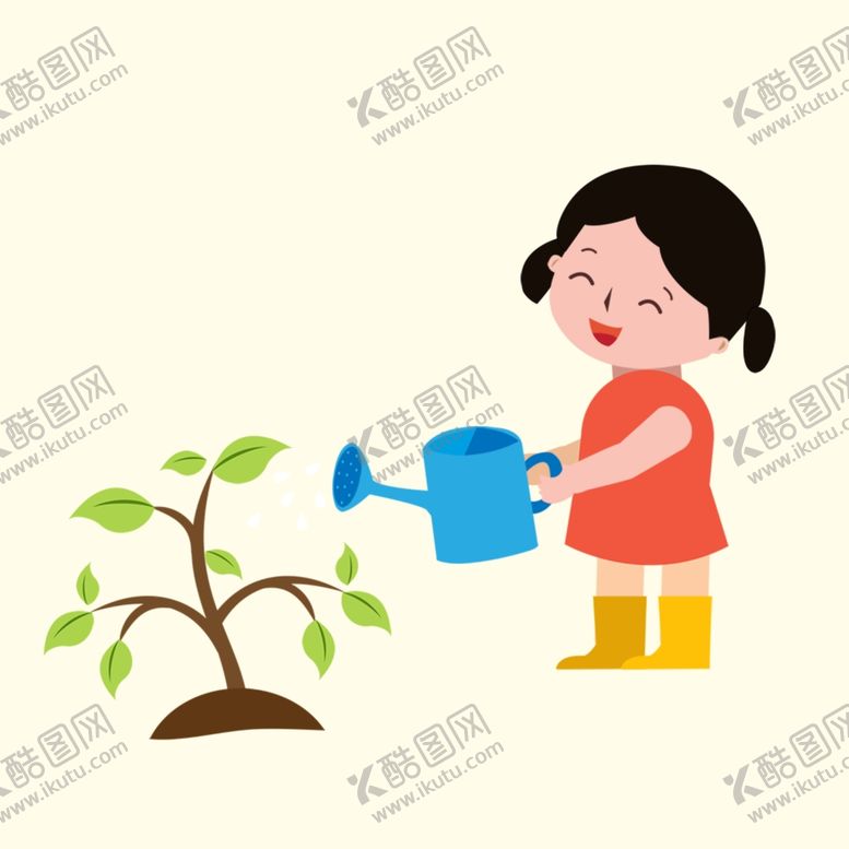 编号：38375903131634113887【酷图网】源文件下载-浇水的女孩
