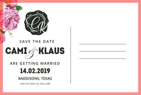 小清新植物风邀请函