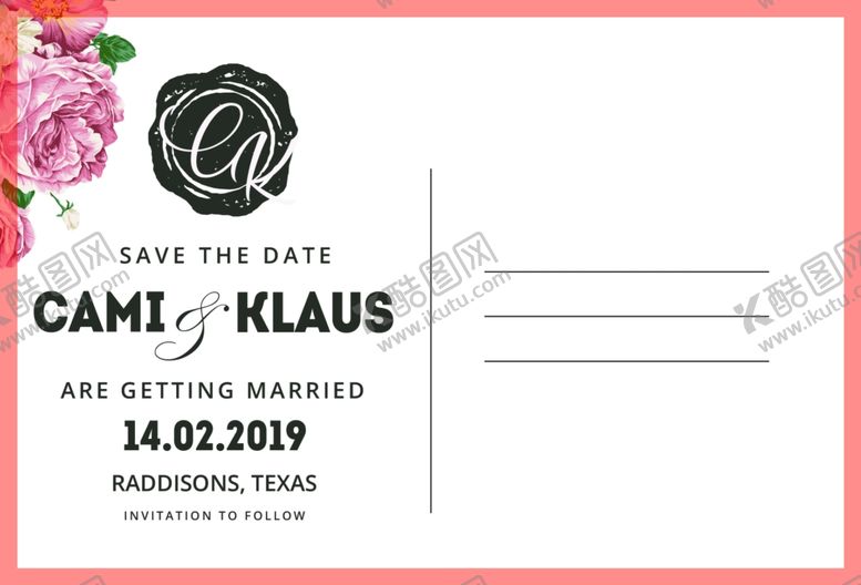 编号：27167610292037541800【酷图网】源文件下载-小清新植物风邀请函