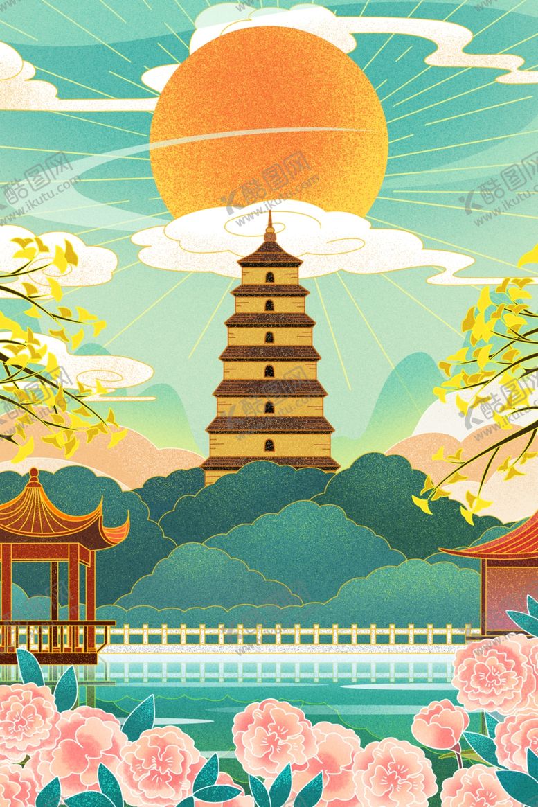编号：71078804191743555501【酷图网】源文件下载-国潮风景