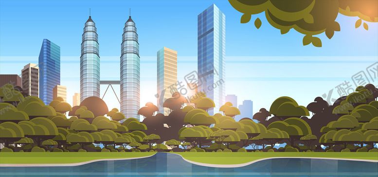 编号：19926510040548253769【酷图网】源文件下载-城市背景
