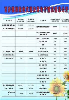 财政费用收支表