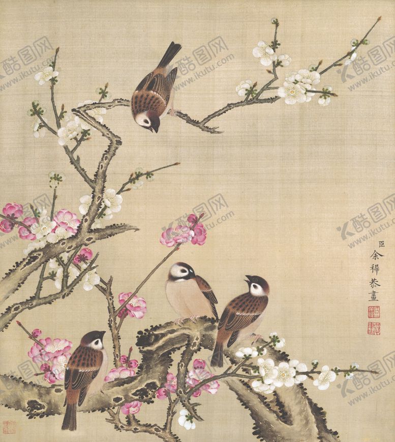 编号：56945210271738122836【酷图网】源文件下载-中国风花鸟工笔画