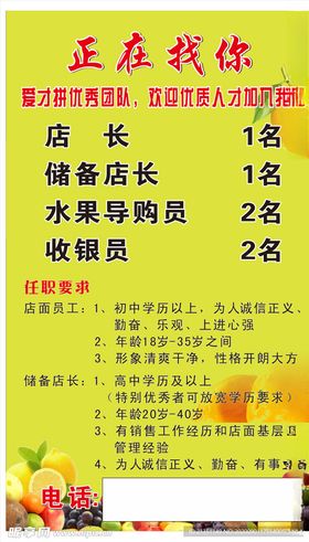 招聘海报