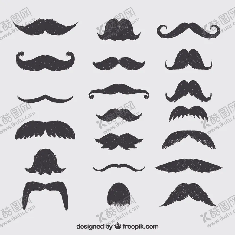 编号：79282810281758583766【酷图网】源文件下载-手绘胡子