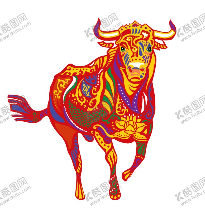编号：64667203301157183858【酷图网】源文件下载-牛年素材