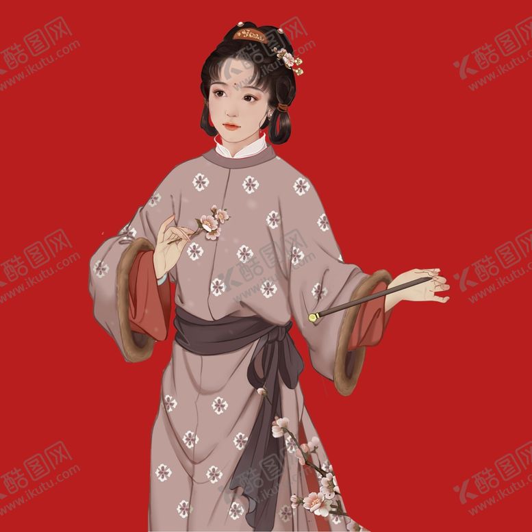 编号：88210603020020136905【酷图网】源文件下载-手绘古风人物