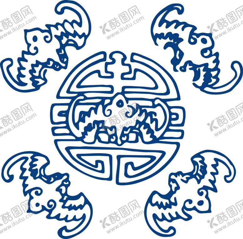 编号：79842306301646596180【酷图网】源文件下载-青花瓷图案