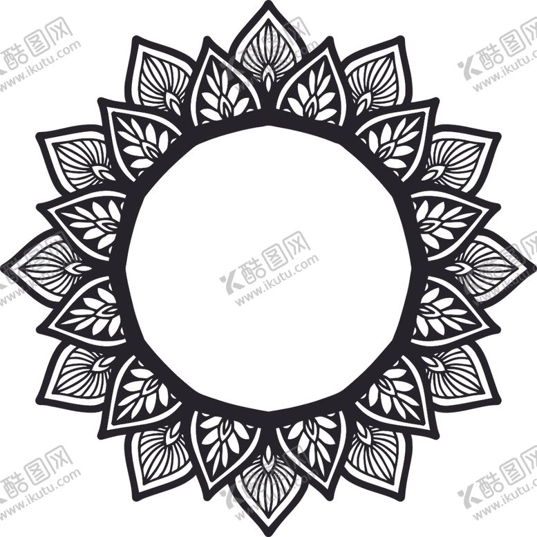 编号：77315809281035143776【酷图网】源文件下载-曼陀罗花纹