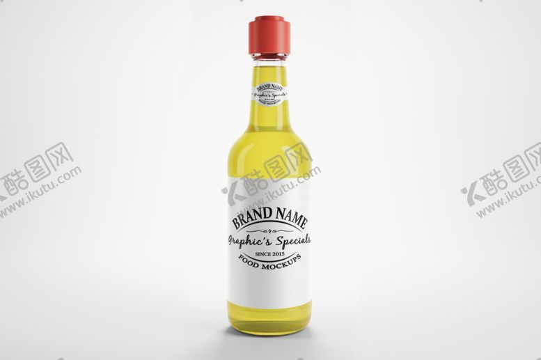 编号：92950010300507431232【酷图网】源文件下载-调料玻璃瓶包装样机