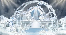 蓝色婚礼效果图