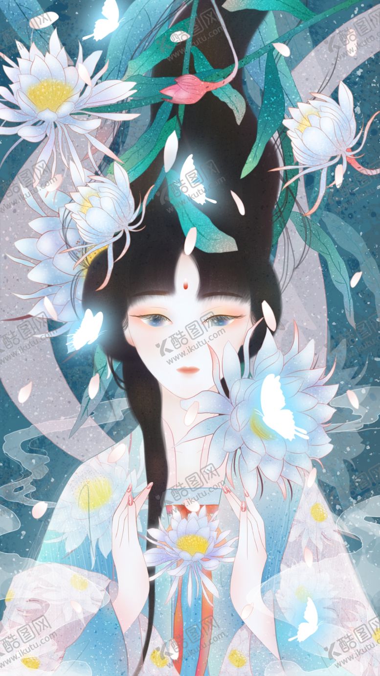 编号：78125409220203019517【酷图网】源文件下载-人物女性插画复古背景海报素材