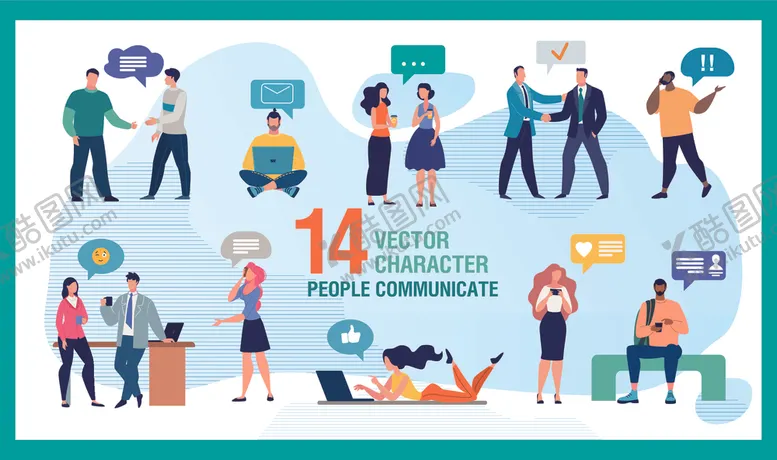 编号：55310811020022274186【酷图网】源文件下载-团队协作场景插画