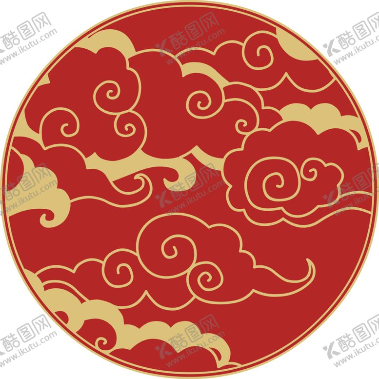编号：46216502091822027126【酷图网】源文件下载-中式祥云纹理