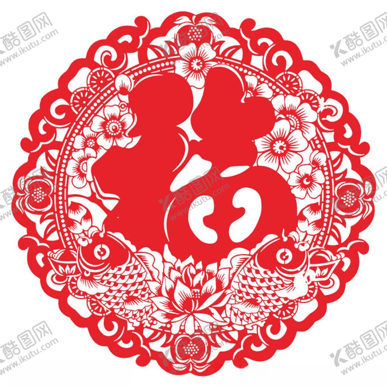 编号：17317002231449176399【酷图网】源文件下载-窗花剪纸传统窗花