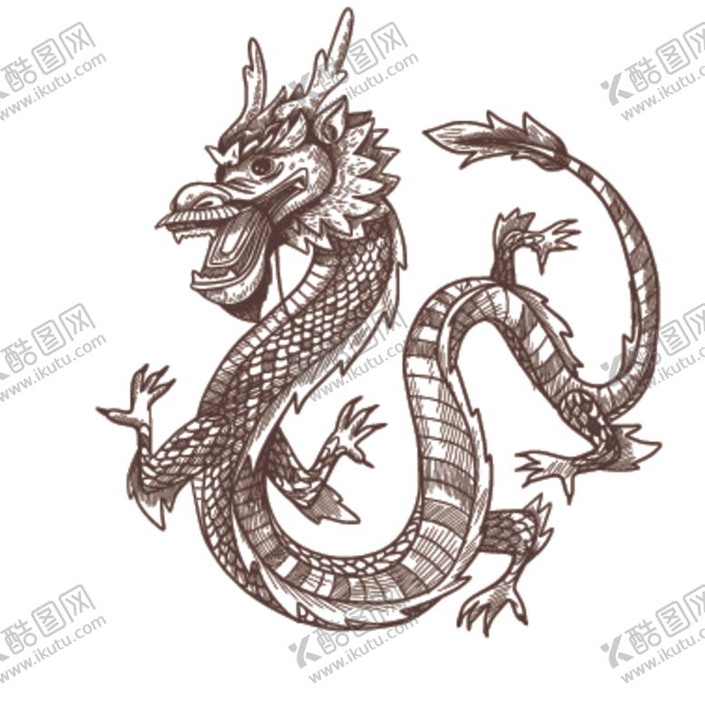 编号：48870507070815556108【酷图网】源文件下载-龙形象设计图案