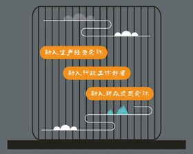 公益广告镂空屏风屏风雕花展板背景设计