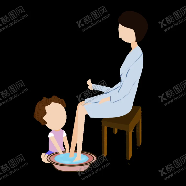 编号：55370407011800022764【酷图网】源文件下载-孝心宝宝妈妈洗脚