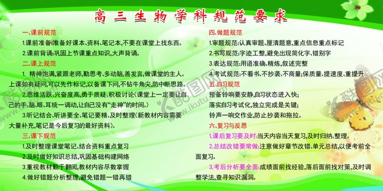 编号：91356204181413512236【酷图网】源文件下载-高三生物学科规范要求