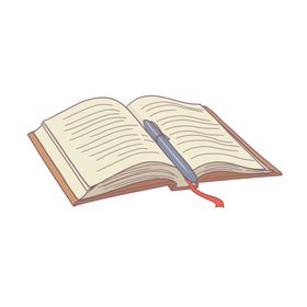 线稿素材文字文具小物品