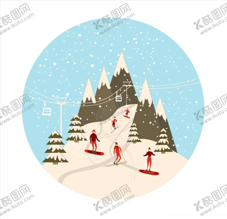 编号：49518404241056485711【酷图网】源文件下载-滑雪