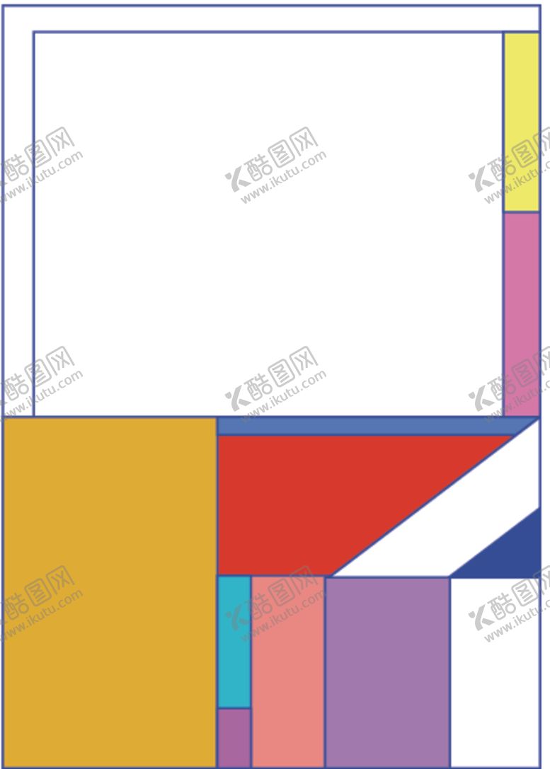 编号：44464006301950442869【酷图网】源文件下载-几何拼接排版设计