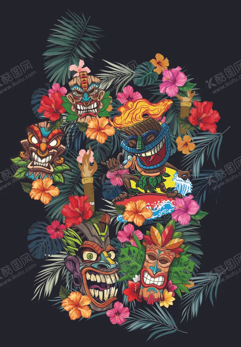 编号：42070612051912586076【酷图网】源文件下载-热带花