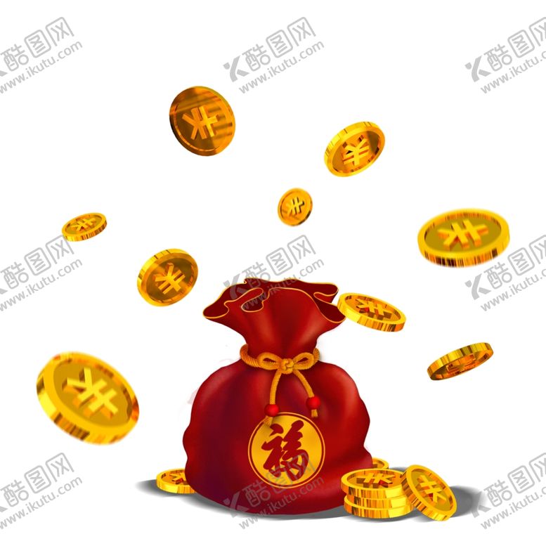 编号：10316105062324298382【酷图网】源文件下载-钱袋子福袋免抠元素