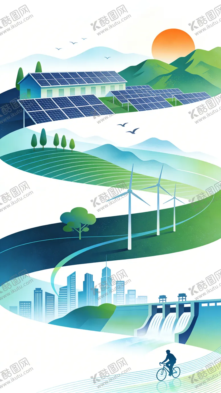编号：37098204211934338788【酷图网】源文件下载-绿色能源城市美好景象