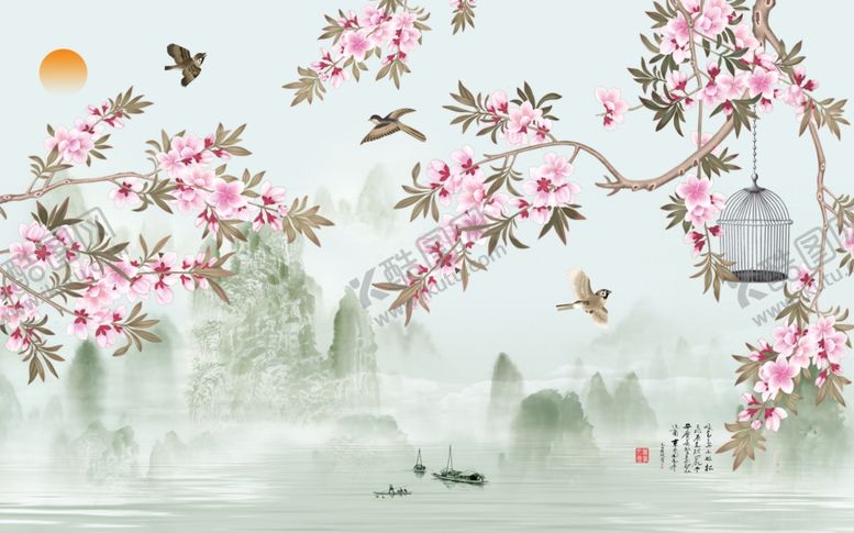 编号：52961510240755153487【酷图网】源文件下载-花开富贵