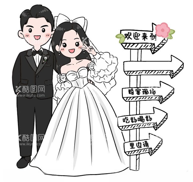 编号：29322312102247156594【酷图网】源文件下载-婚礼迎宾牌