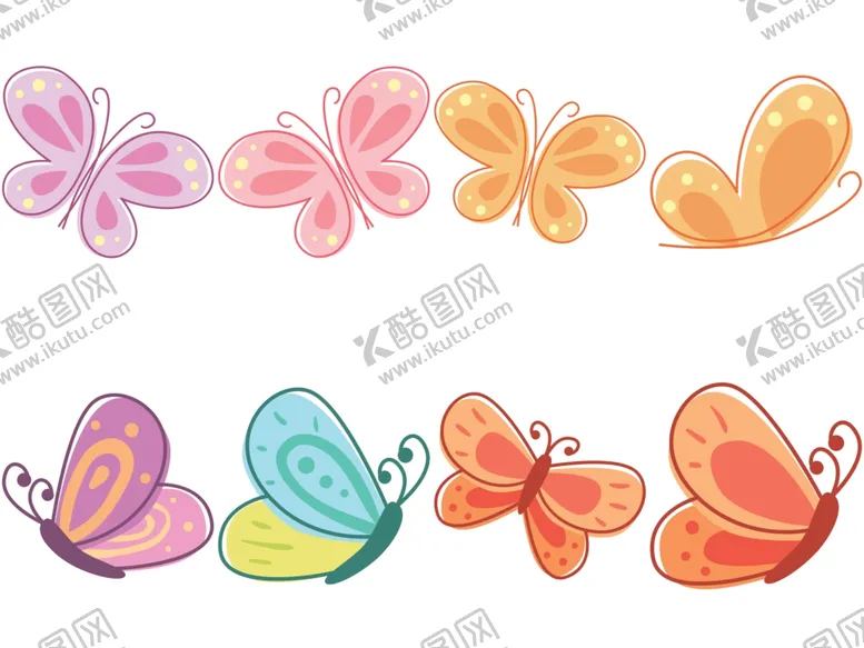 编号：91684109221147136896【酷图网】源文件下载-卡通蝴蝶