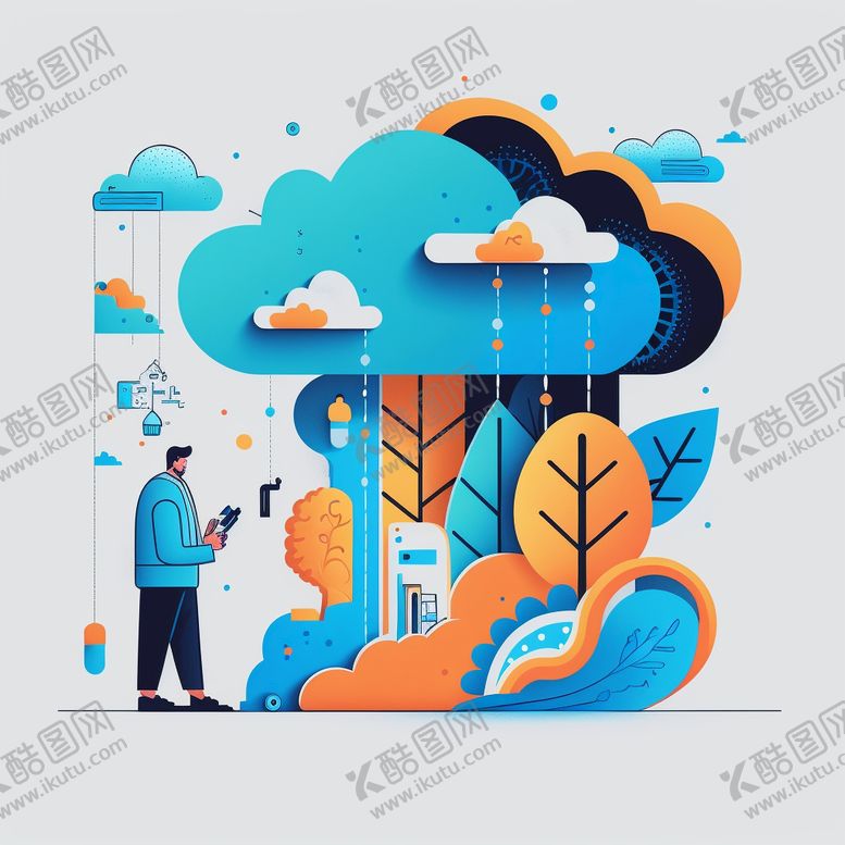编号：36546510180623571202【酷图网】源文件下载-插画人工智能（AI）概念