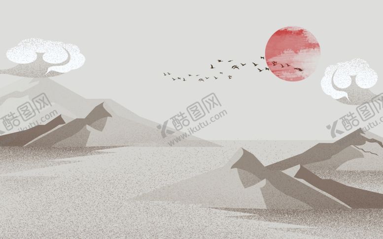 编号：20376806281657581312【酷图网】源文件下载-中国风新中式山水画