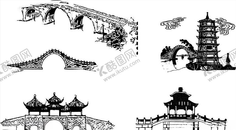 编号：20774206290125091649【酷图网】源文件下载-手绘桥素材