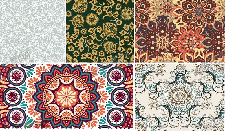 编号：84237210020806456556【酷图网】源文件下载-多样精美花纹图案集合