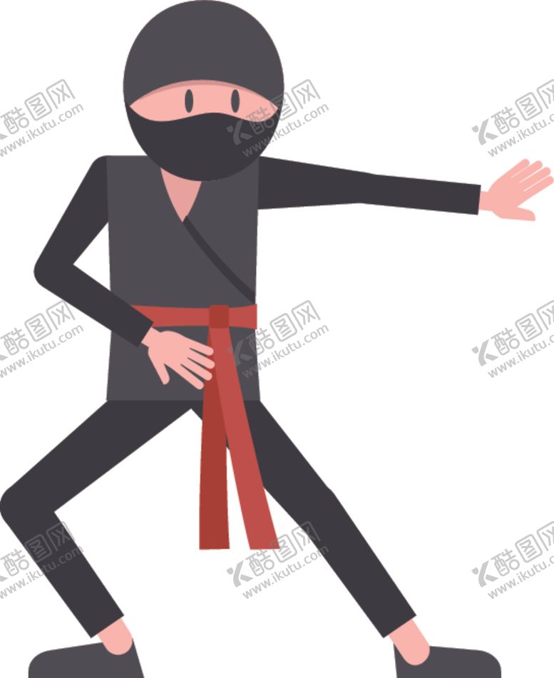 编号：33405509220313308445【酷图网】源文件下载-卡通忍者