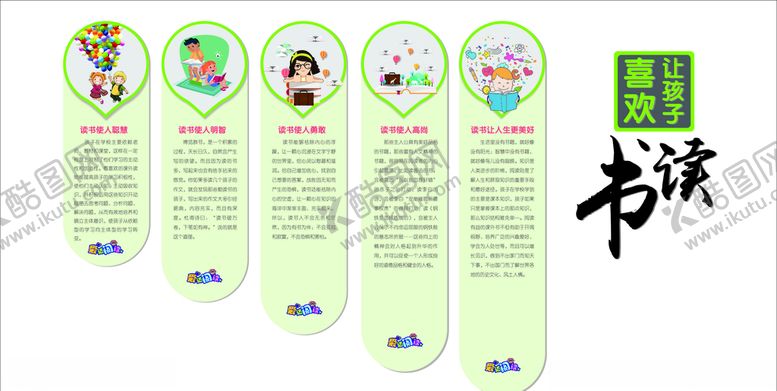 编号：74705905062022017723【酷图网】源文件下载-让孩子喜欢读书教育阅读