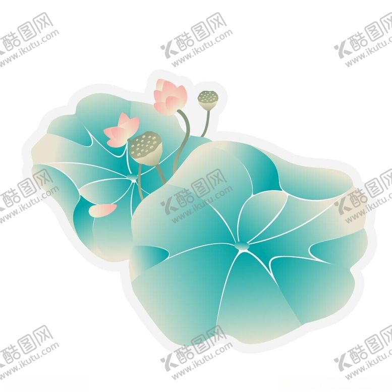 编号：86902502190537079324【酷图网】源文件下载-荷花矢量图