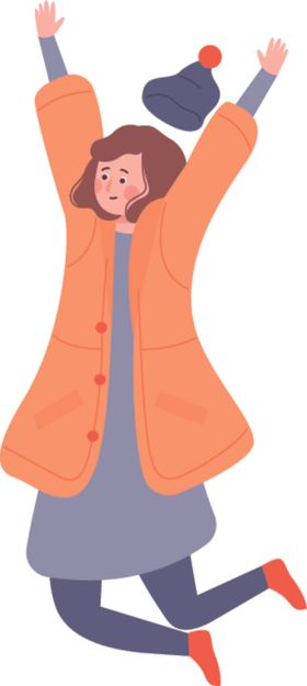 冬天服饰穿装的人卡通人物装