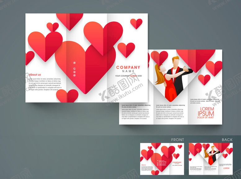 编号：49163904042246563981【酷图网】源文件下载-浪漫心形主题宣传海报设计