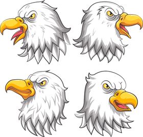 扁平动物插画户外场景交流电子商务图标
