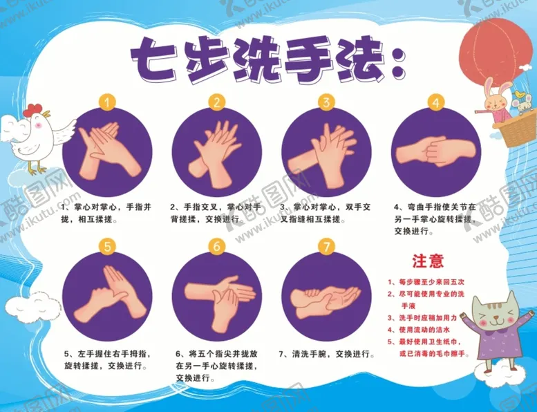 编号：84671010091857275460【酷图网】源文件下载-七步洗手法
