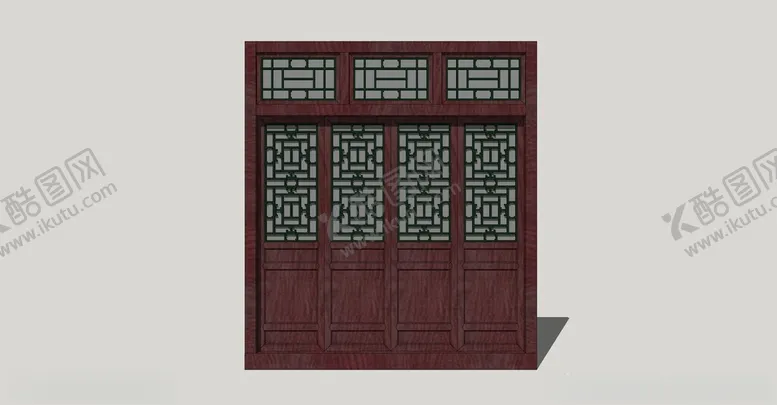 编号：36054712102021349726【酷图网】源文件下载-中式古典门窗