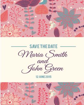 北欧创意森系花纹图案