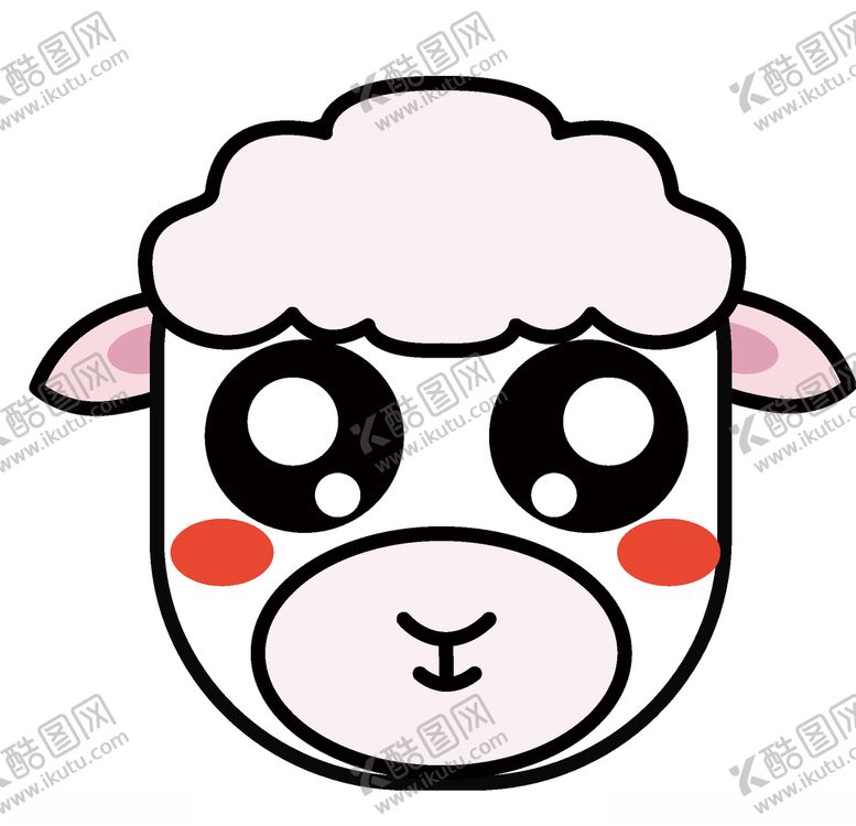 编号：52333505020715424892【酷图网】源文件下载-矢量简约绵羊插画