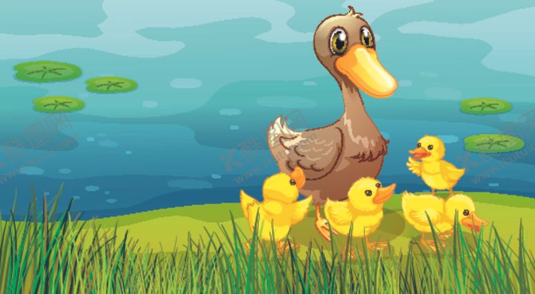 编号：48315909091933264013【酷图网】源文件下载-卡通鸭子