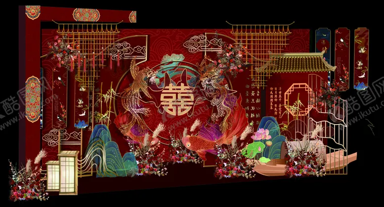 编号：79830209211533015792【酷图网】源文件下载-新中式婚礼效果