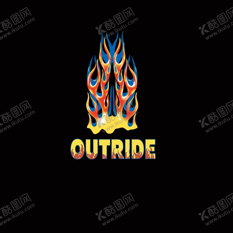 编号：55603810011652381130【酷图网】源文件下载-红蓝黄三原色构成魔幻卡通火焰图